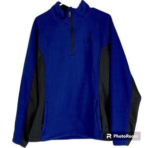 Spyder Fleece Lined Quarter Zip Pullover Jacket NWOT